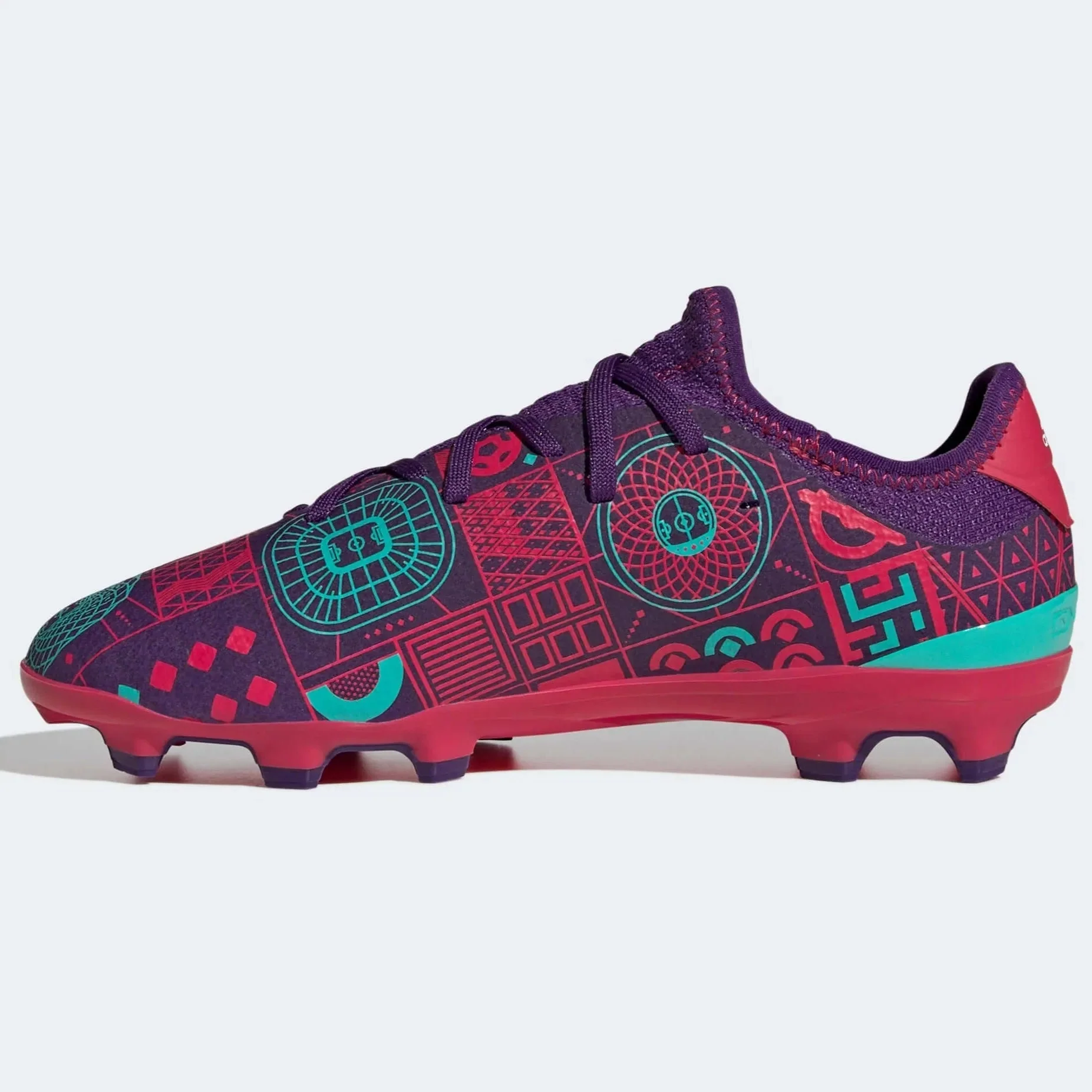 adidas Junior Gamemode Knit FG - Purple-Ruby Red - Image 2