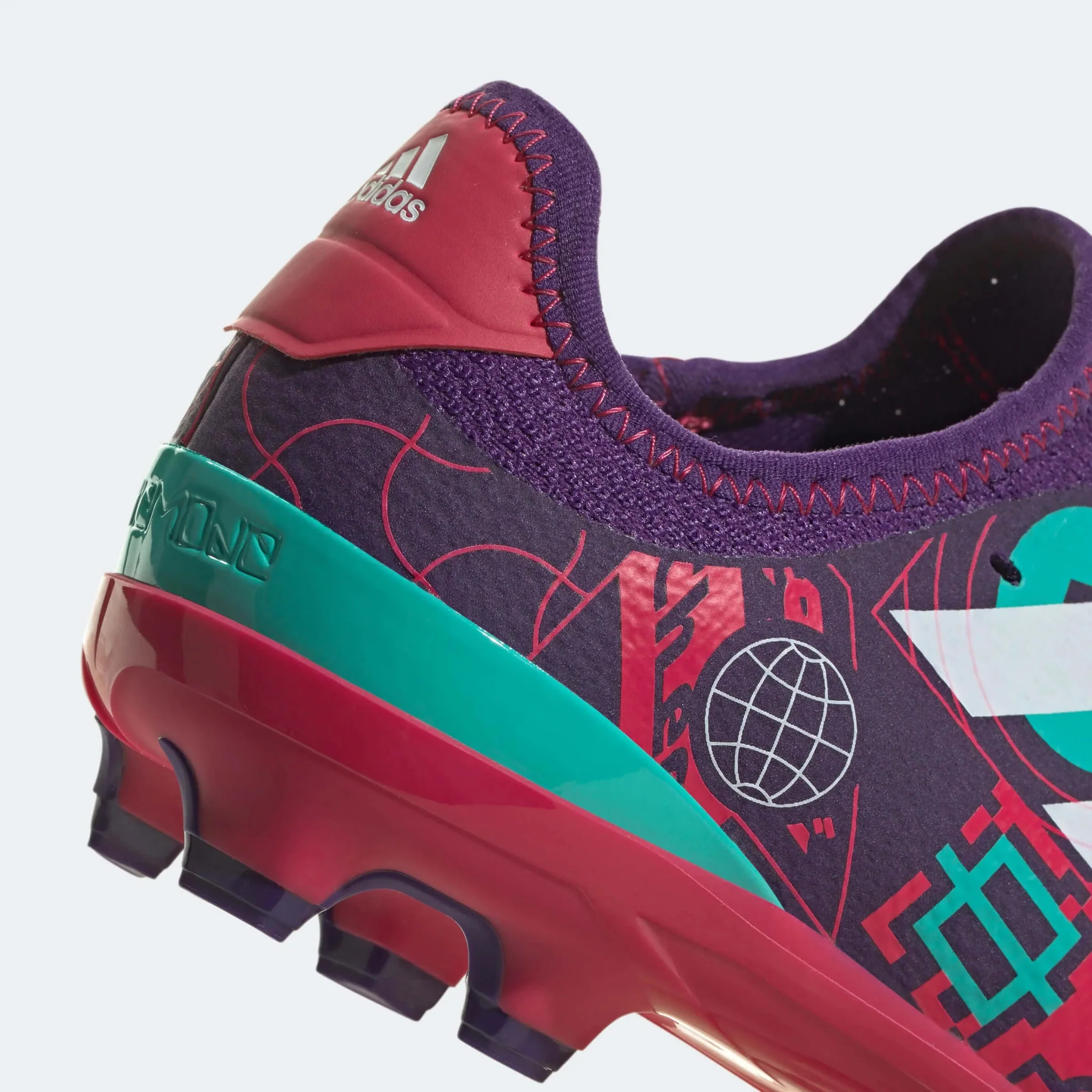 adidas Junior Gamemode Knit FG - Purple-Ruby Red - Image 8