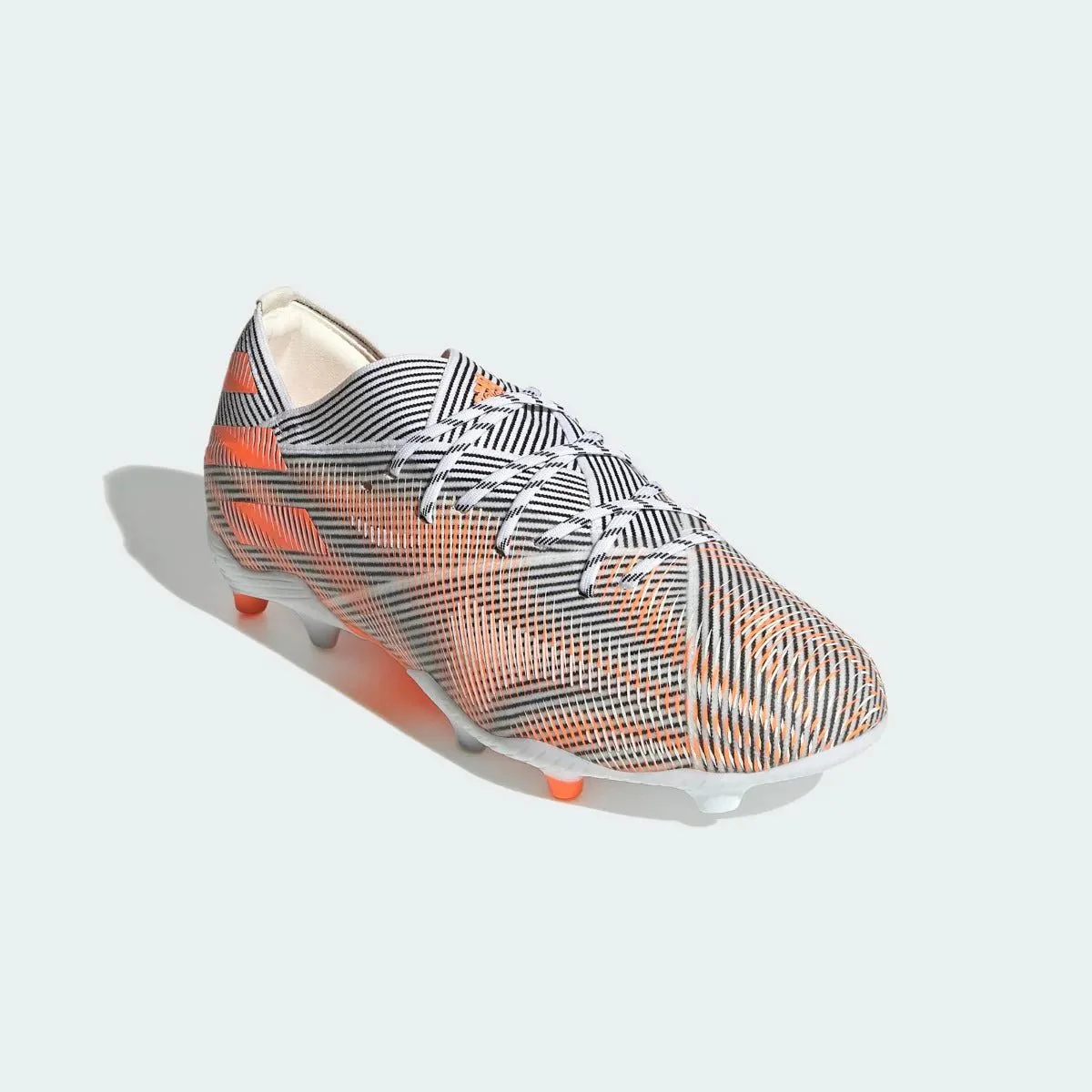 Adidas Junior Nemeziz .1 FG - White-Black-Orange - Image 3