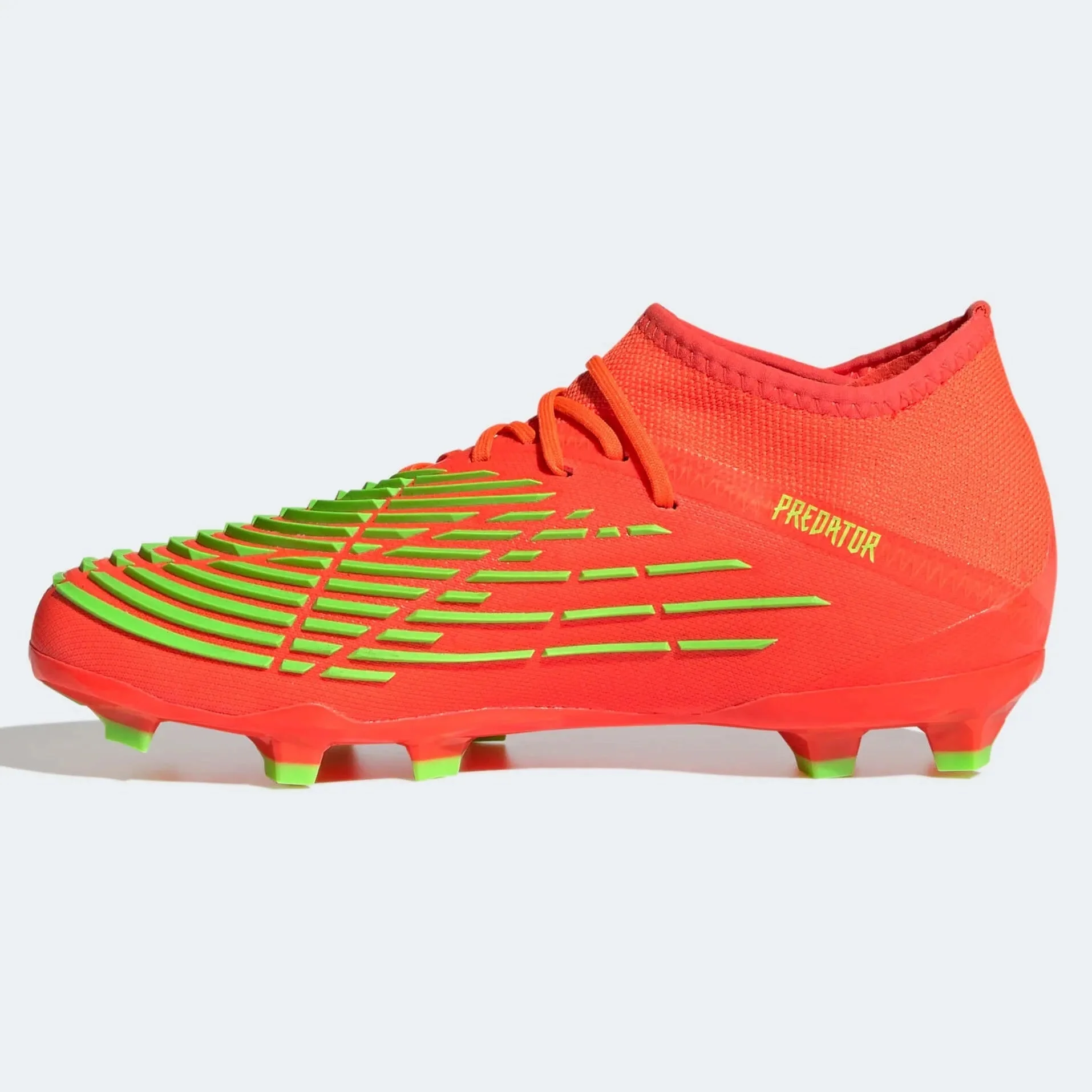 adidas Junior Predator Edge .1 FG - Solar Red-Solar Green - Image 2