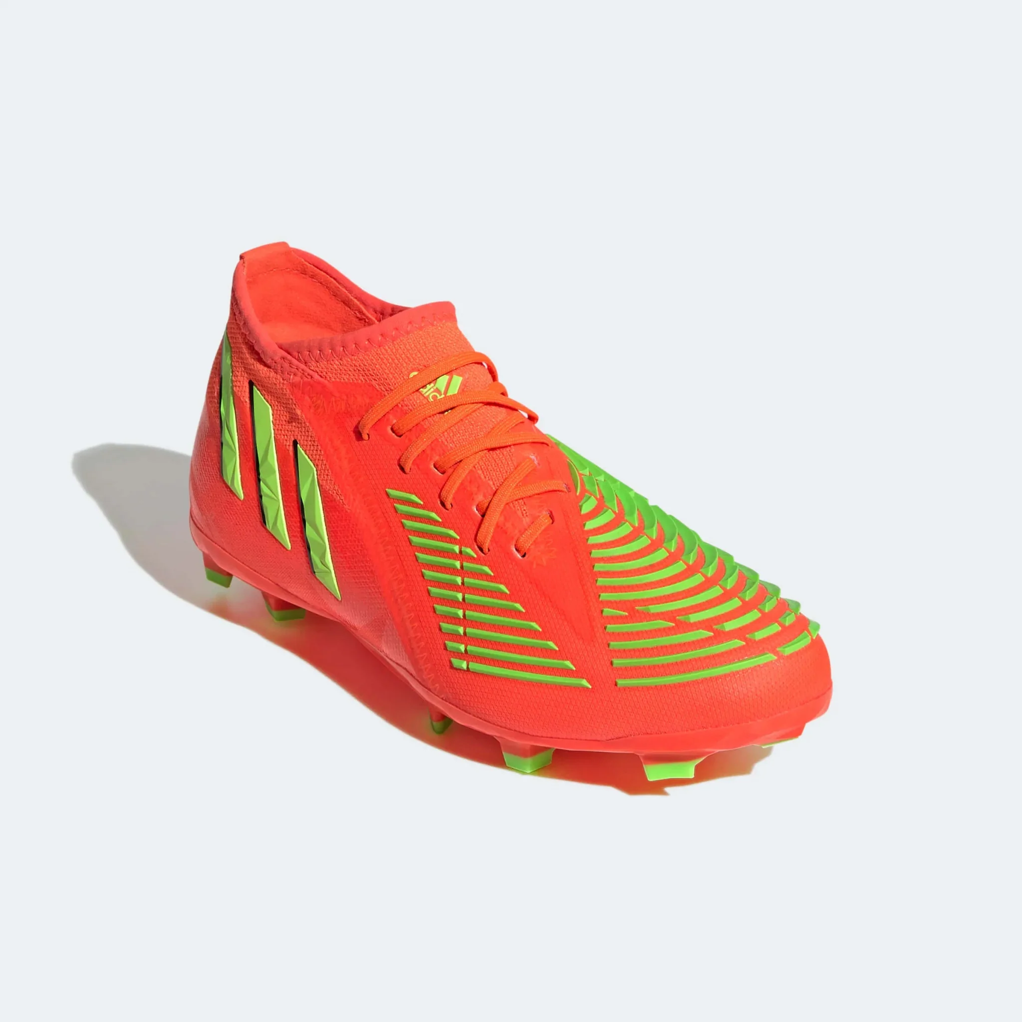 adidas Junior Predator Edge .1 FG - Solar Red-Solar Green - Image 3