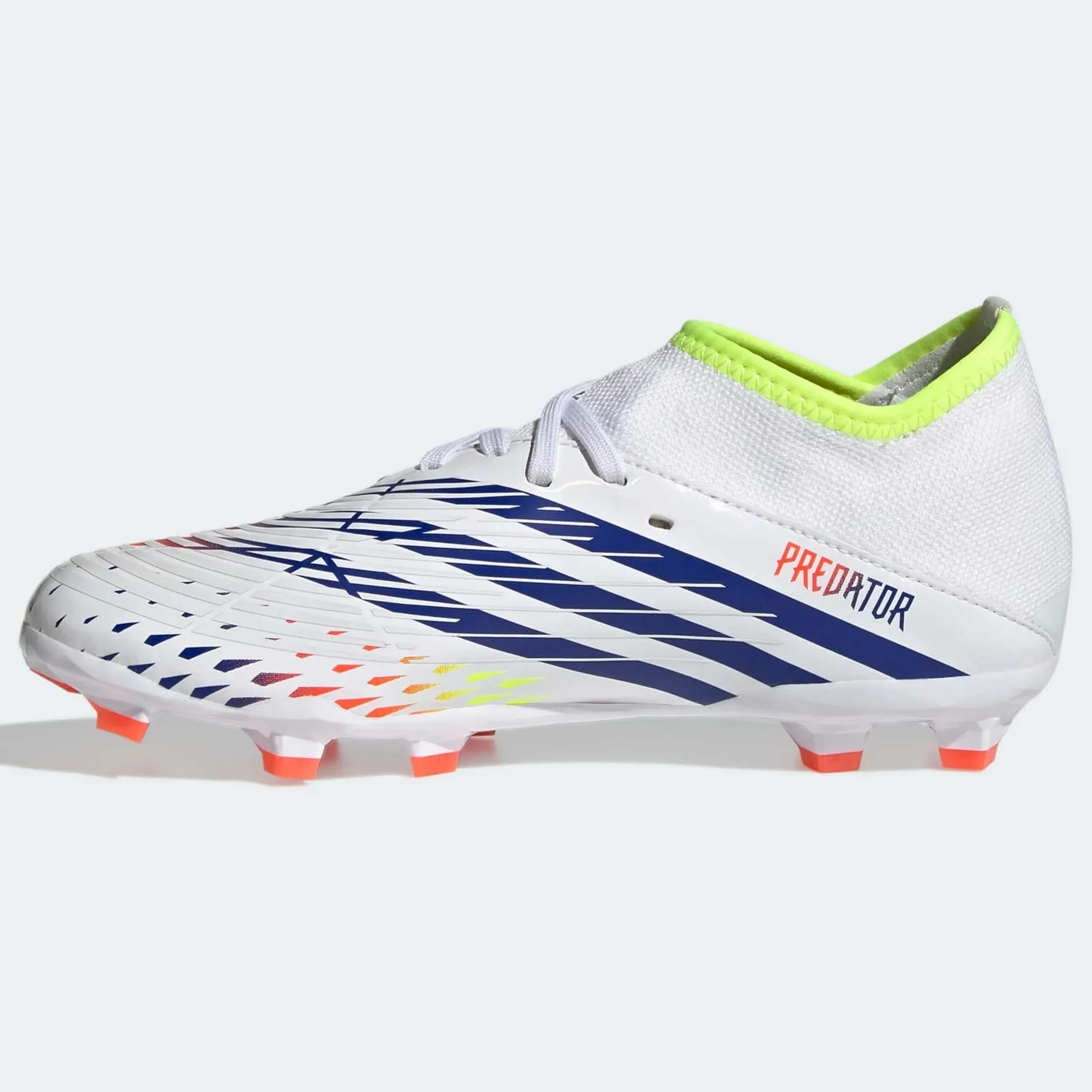 adidas Junior Predator Edge.3 FG J - White-Yellow-Blue - Image 2