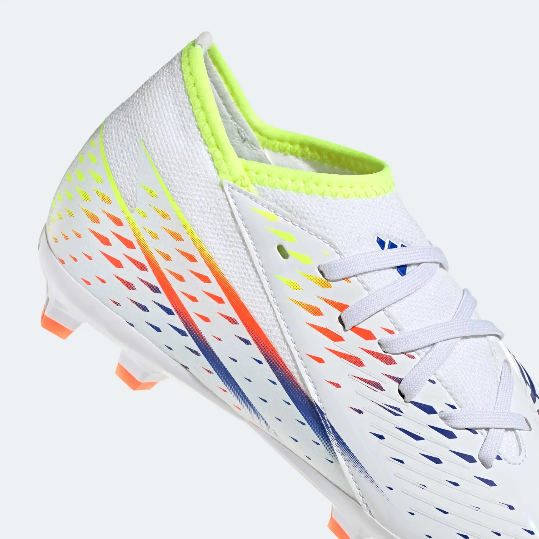 adidas Junior Predator Edge.3 FG J - White-Yellow-Blue - Image 7
