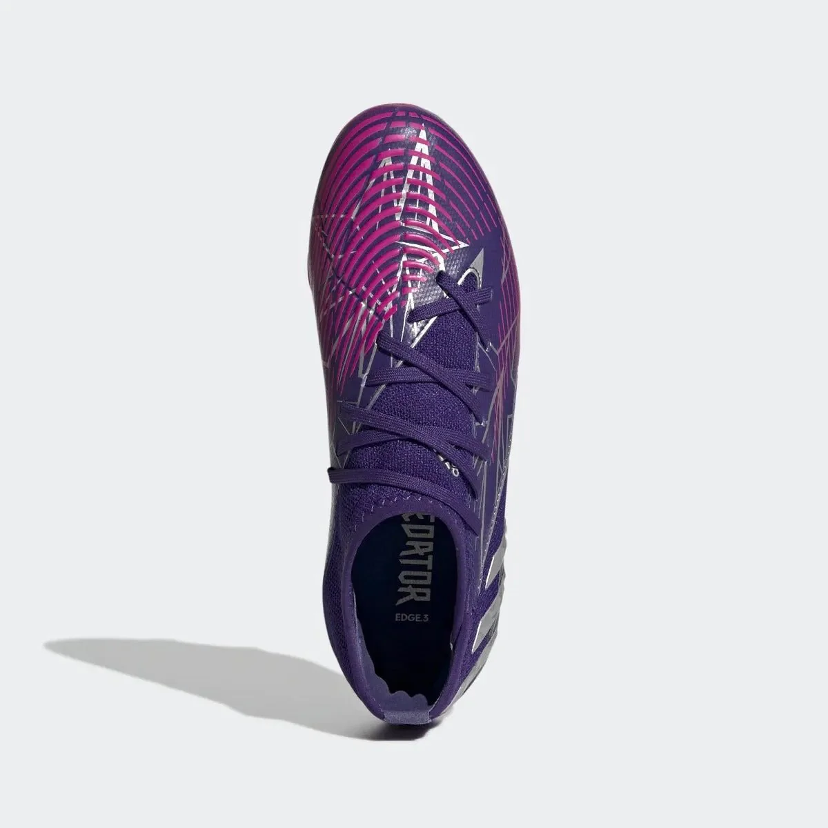 adidas Junior Predator Edge .3 FG - Purple-Silver-Pink - Image 5