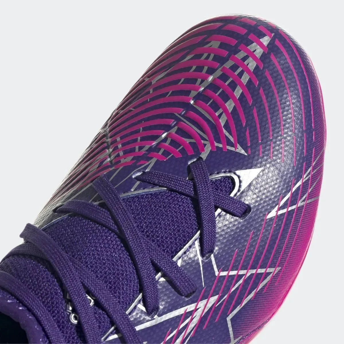 adidas Junior Predator Edge .3 FG - Purple-Silver-Pink - Image 7