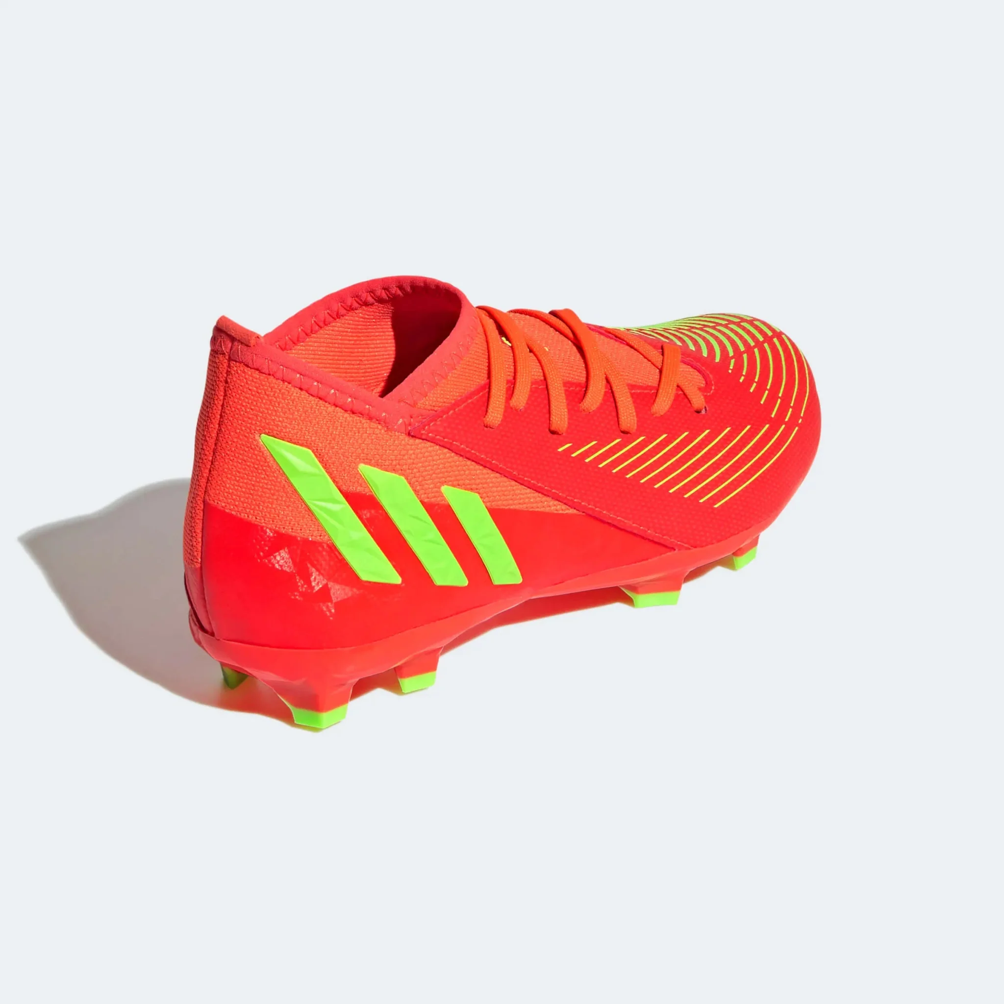 adidas Junior Predator Edge .3 FG - Solar Red-Solar Green - Image 4