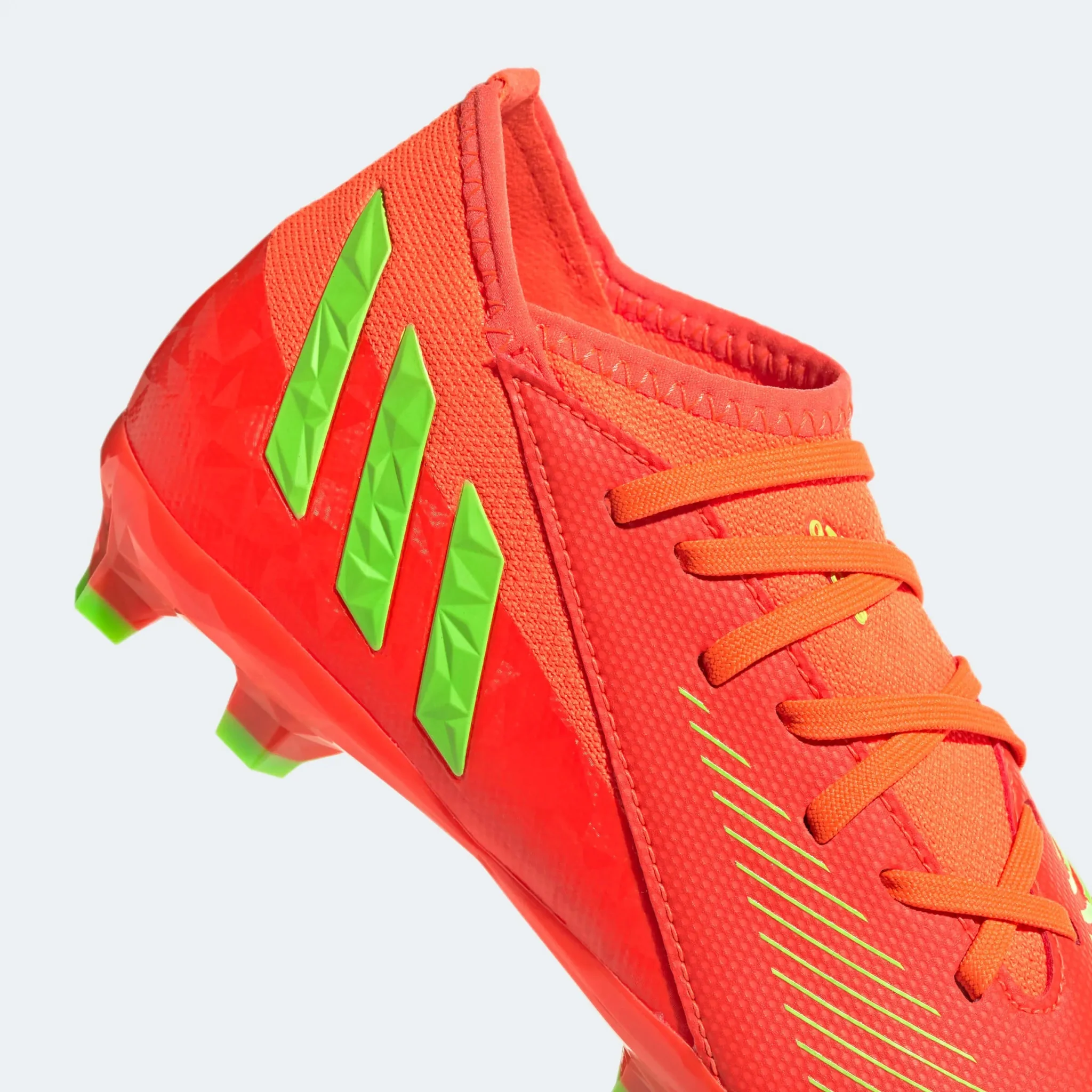 adidas Junior Predator Edge .3 FG - Solar Red-Solar Green - Image 8