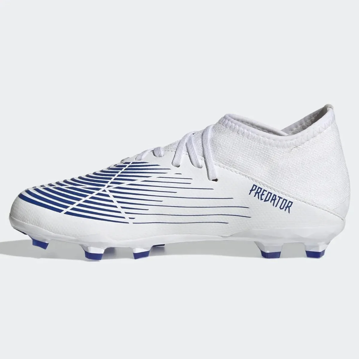 adidas Junior Predator Edge .3 FG - White-Hi Res Blue - Image 2