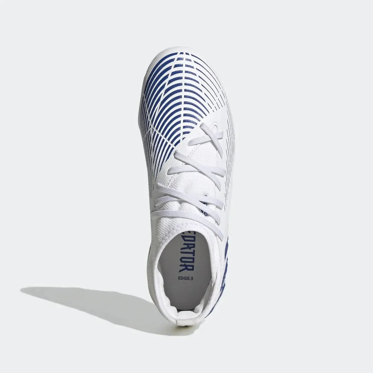 adidas Junior Predator Edge .3 FG - White-Hi Res Blue - Image 5