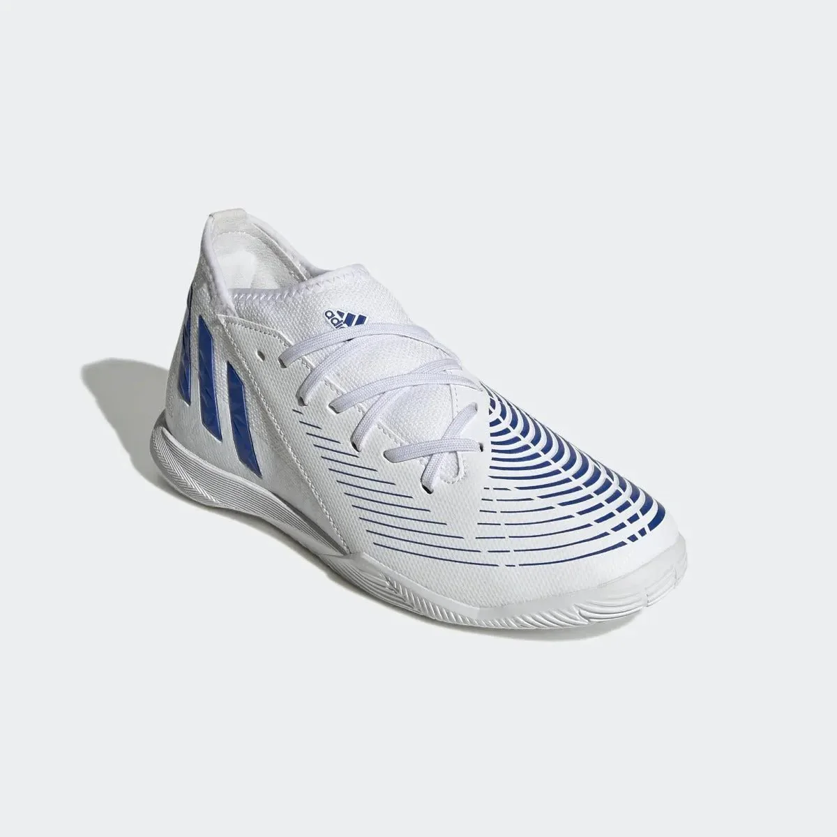 adidas Junior Predator Edge .3 Indoor - White-Hi Res Blue - Image 3