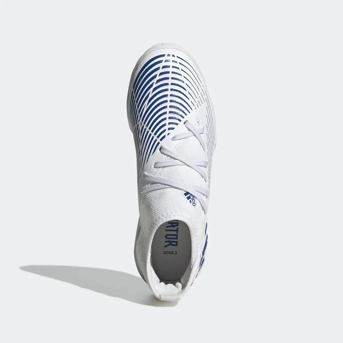 adidas Junior Predator Edge .3 Indoor - White-Hi Res Blue - Image 5