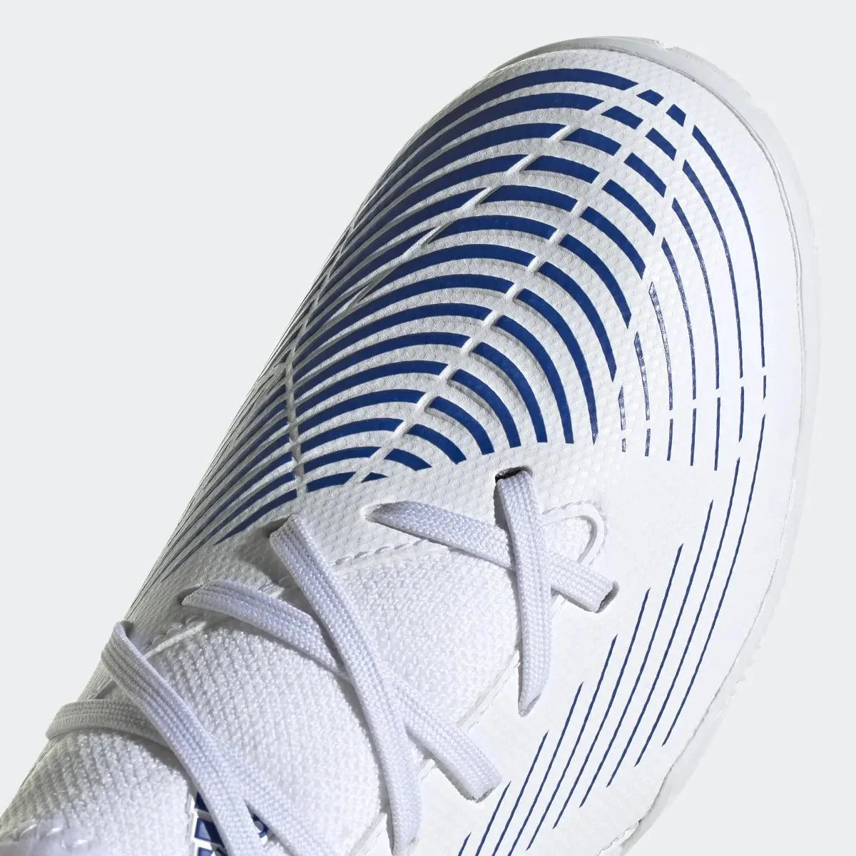 adidas Junior Predator Edge .3 Indoor - White-Hi Res Blue - Image 7