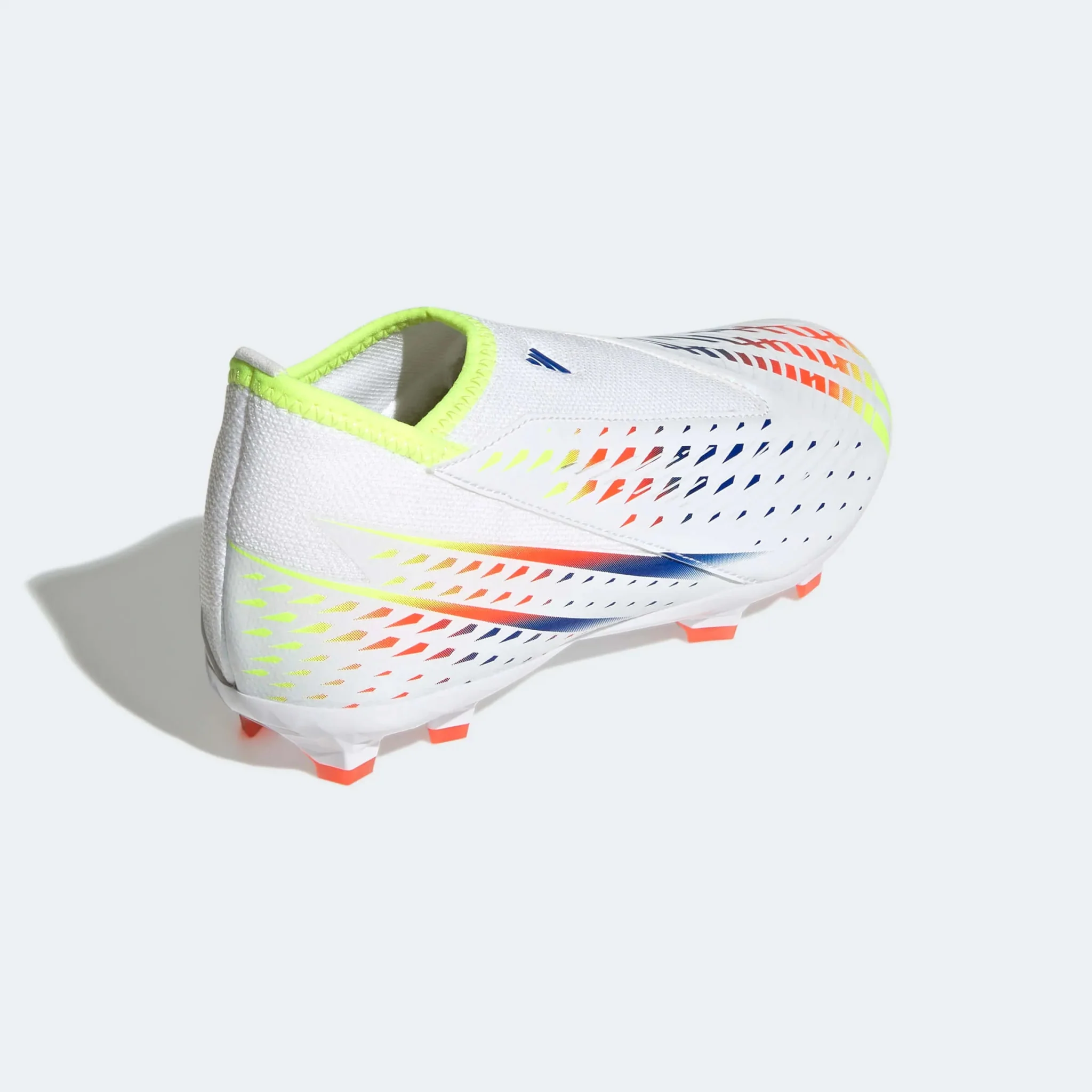 adidas Junior Predator Edge.3 LL FG J - White-Yellow-Blue - Image 4