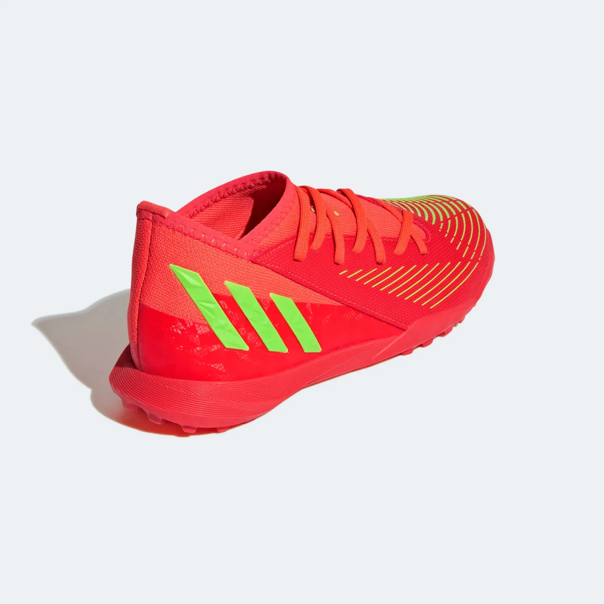adidas Junior Predator Edge .3 Turf - Solar Red-Solar Green - Image 4