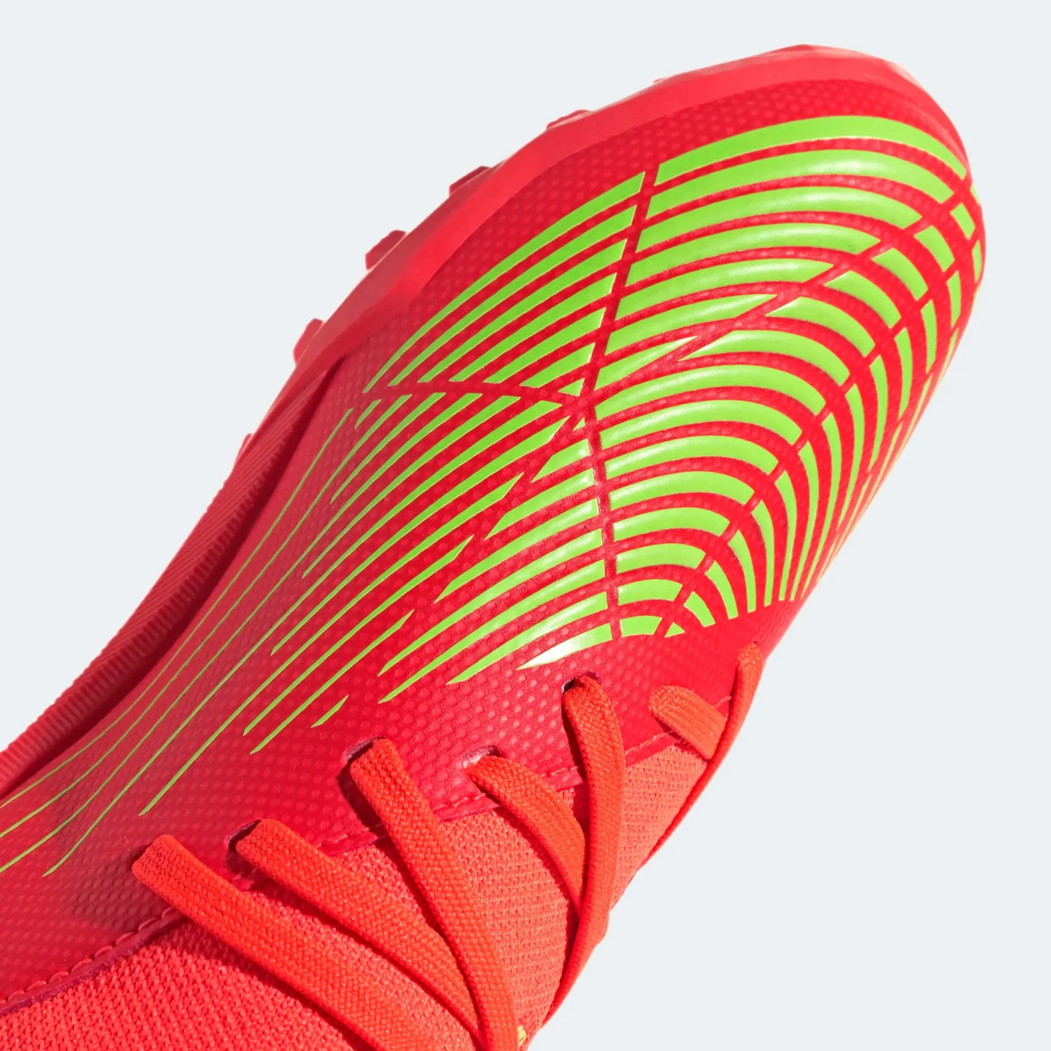 adidas Junior Predator Edge .3 Turf - Solar Red-Solar Green - Image 7