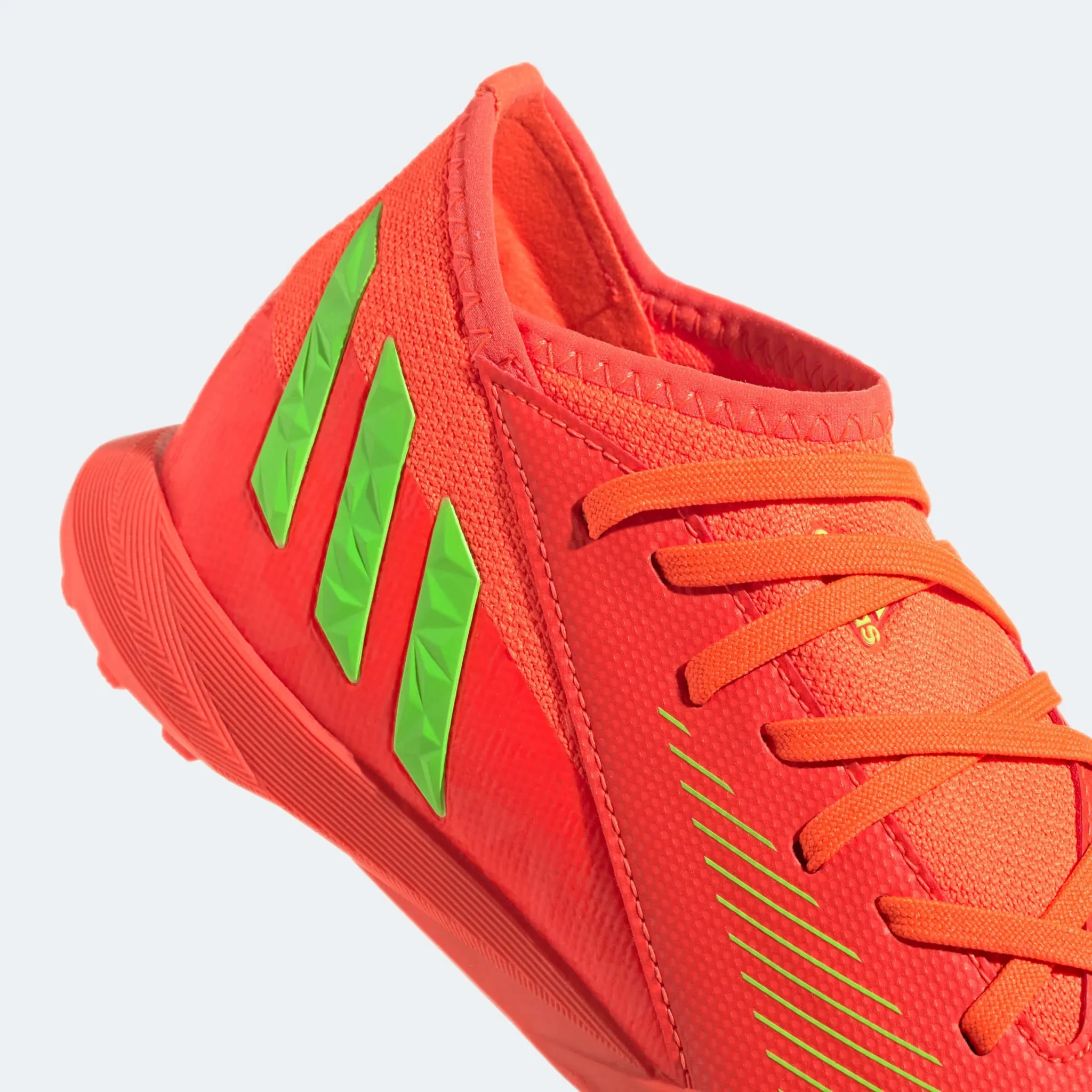 adidas Junior Predator Edge .3 Turf - Solar Red-Solar Green - Image 8