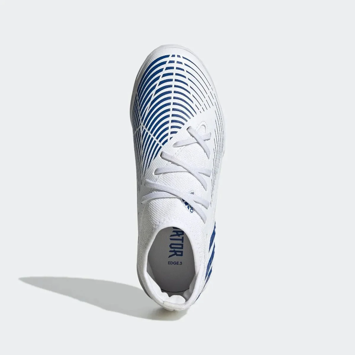 adidas Junior Predator Edge .3 Turf - White-Hi Res Blue - Image 5