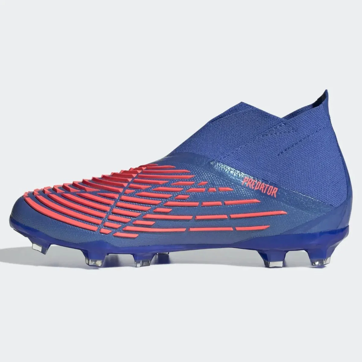 adidas Junior Predator Edge + FG - Hi Res Blue-Turbo - Image 2