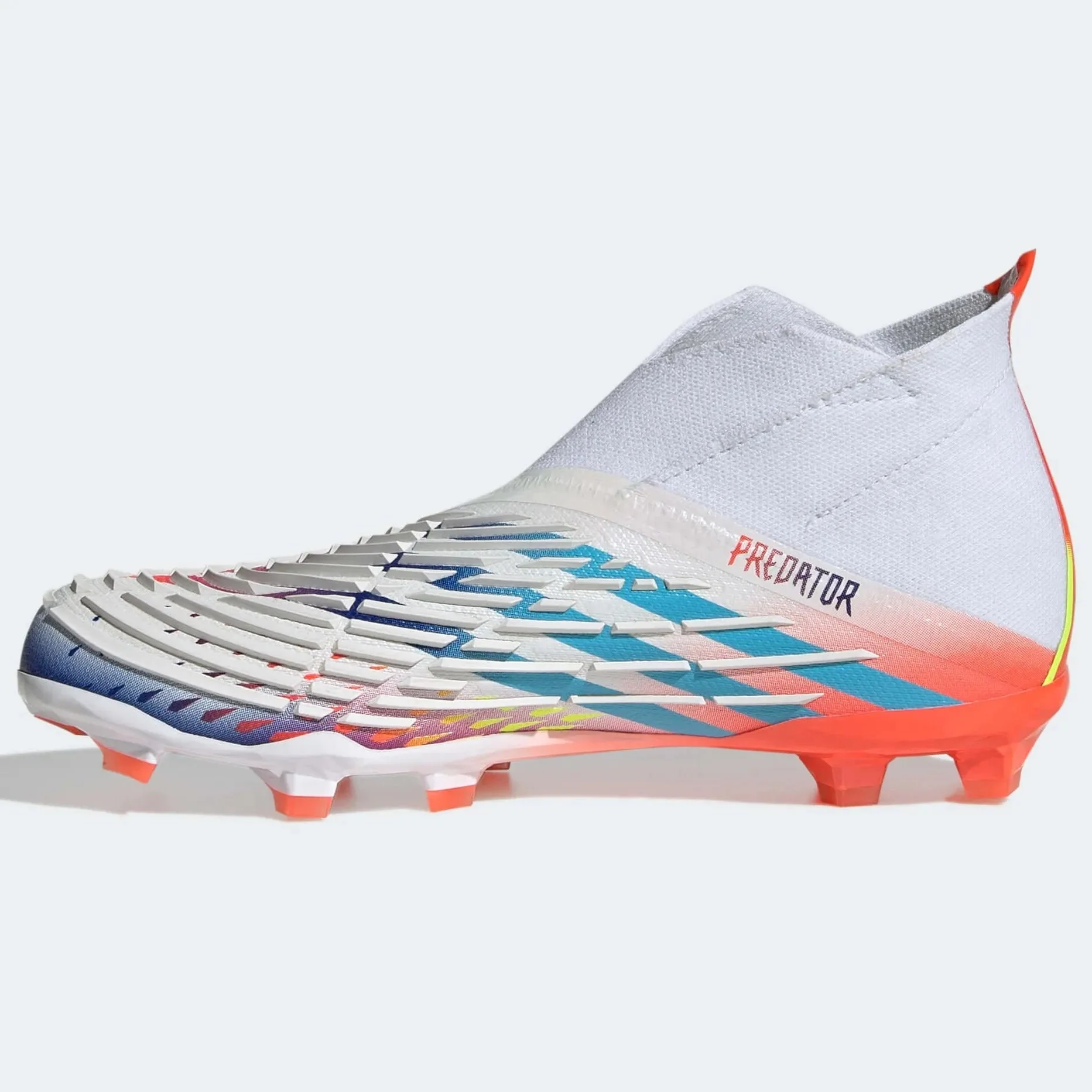 adidas Junior Predator Edge+ FG J - White-Yellow-Blue - Image 2