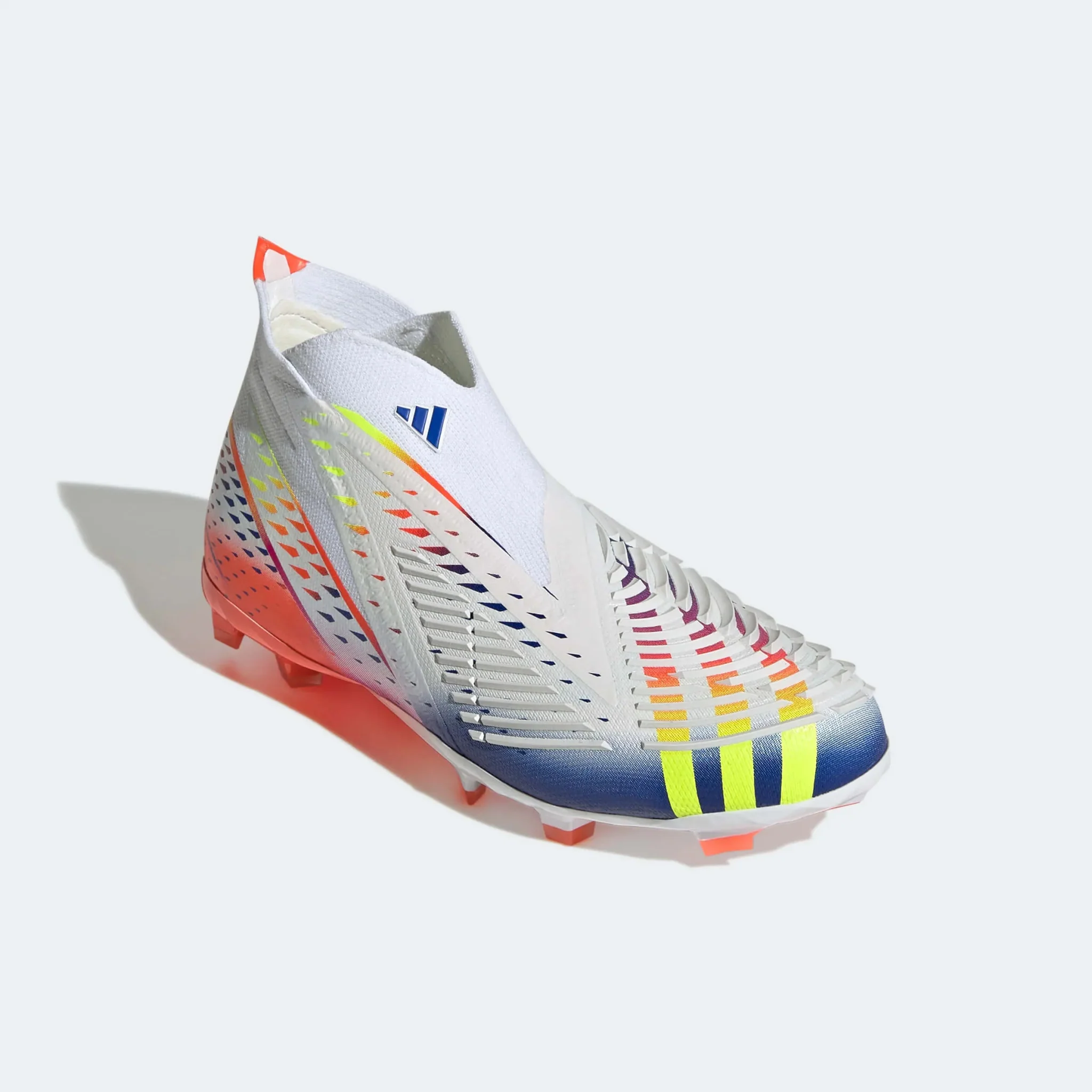 adidas Junior Predator Edge+ FG J - White-Yellow-Blue - Image 3
