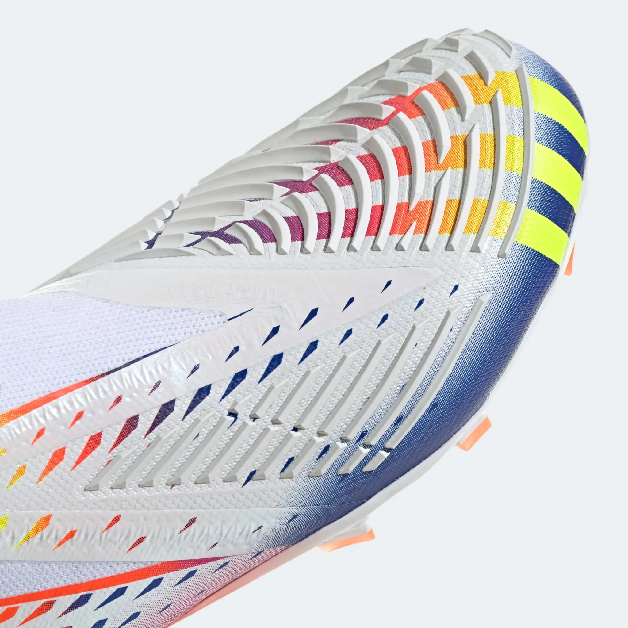 adidas Junior Predator Edge+ FG J - White-Yellow-Blue - Image 7