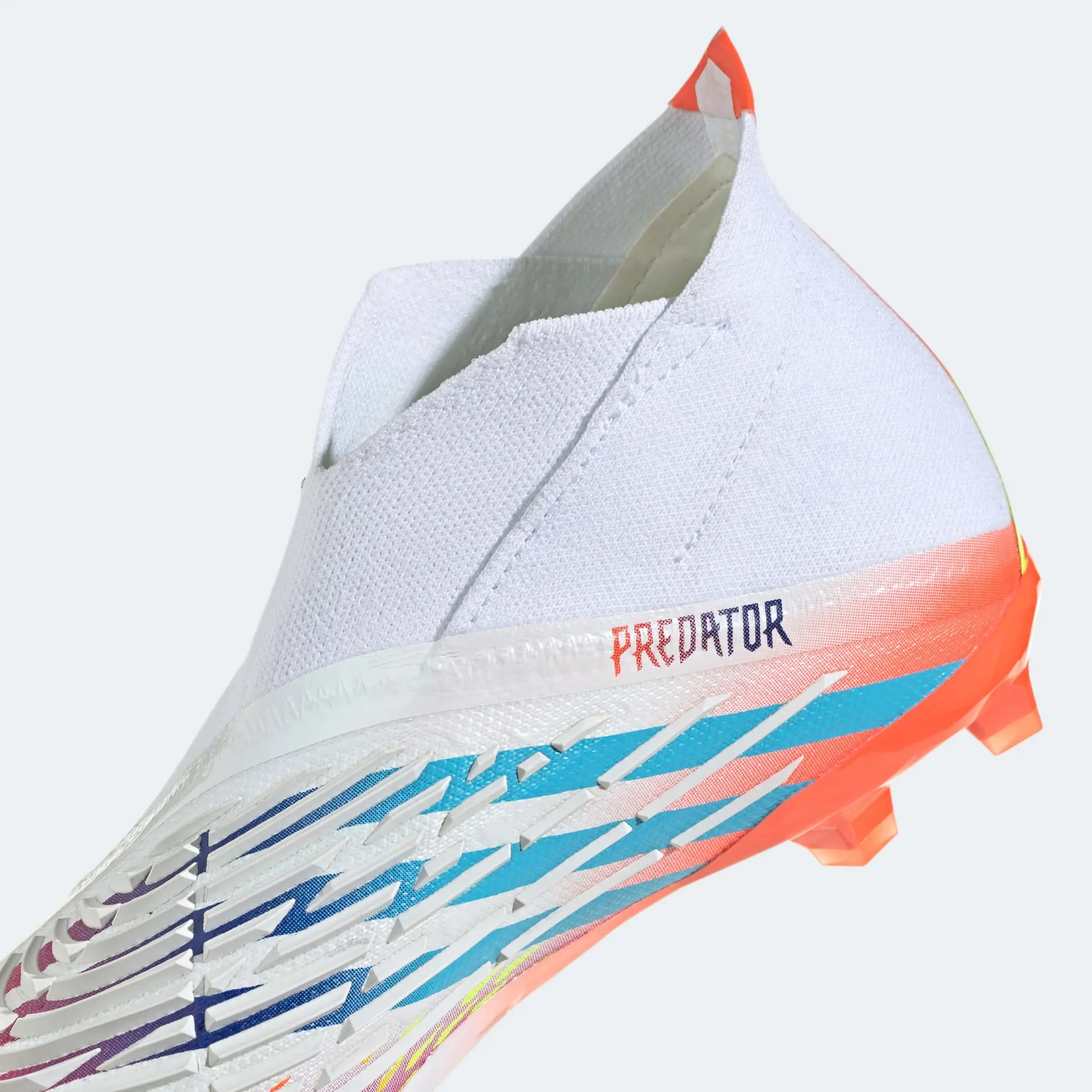 adidas Junior Predator Edge+ FG J - White-Yellow-Blue - Image 8