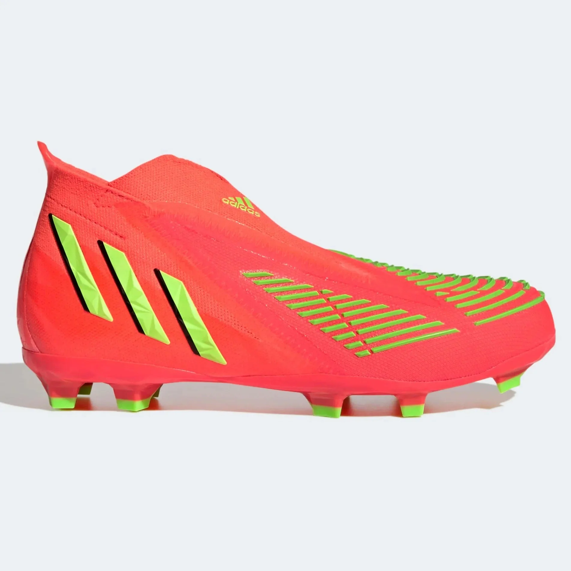 adidas Junior Predator Edge + FG - Solar Red-Solar Green