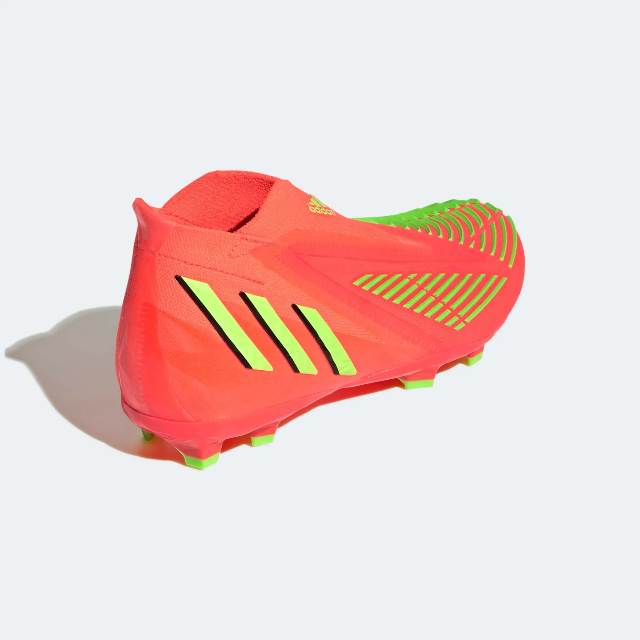 adidas Junior Predator Edge + FG - Solar Red-Solar Green - Image 4