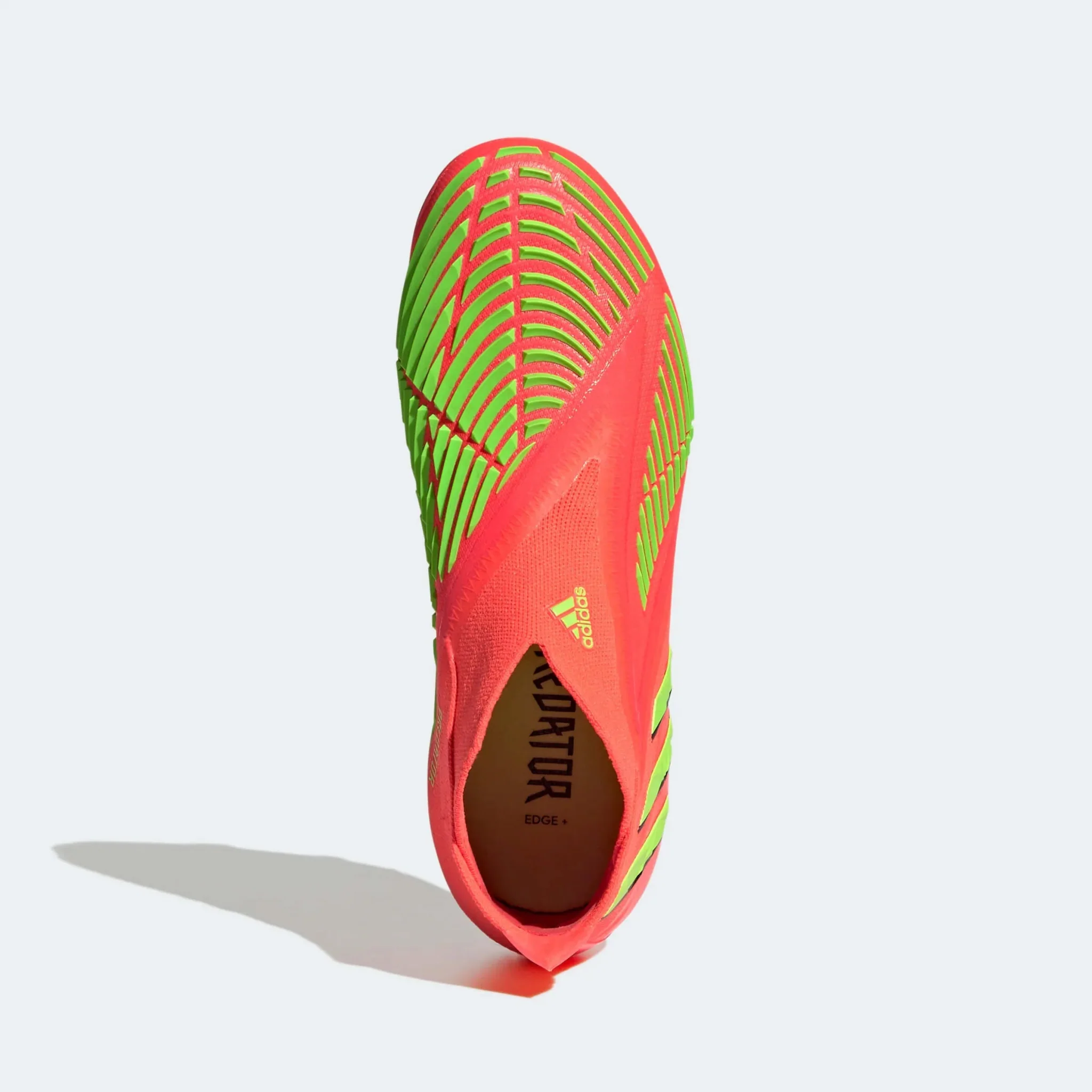 adidas Junior Predator Edge + FG - Solar Red-Solar Green - Image 5