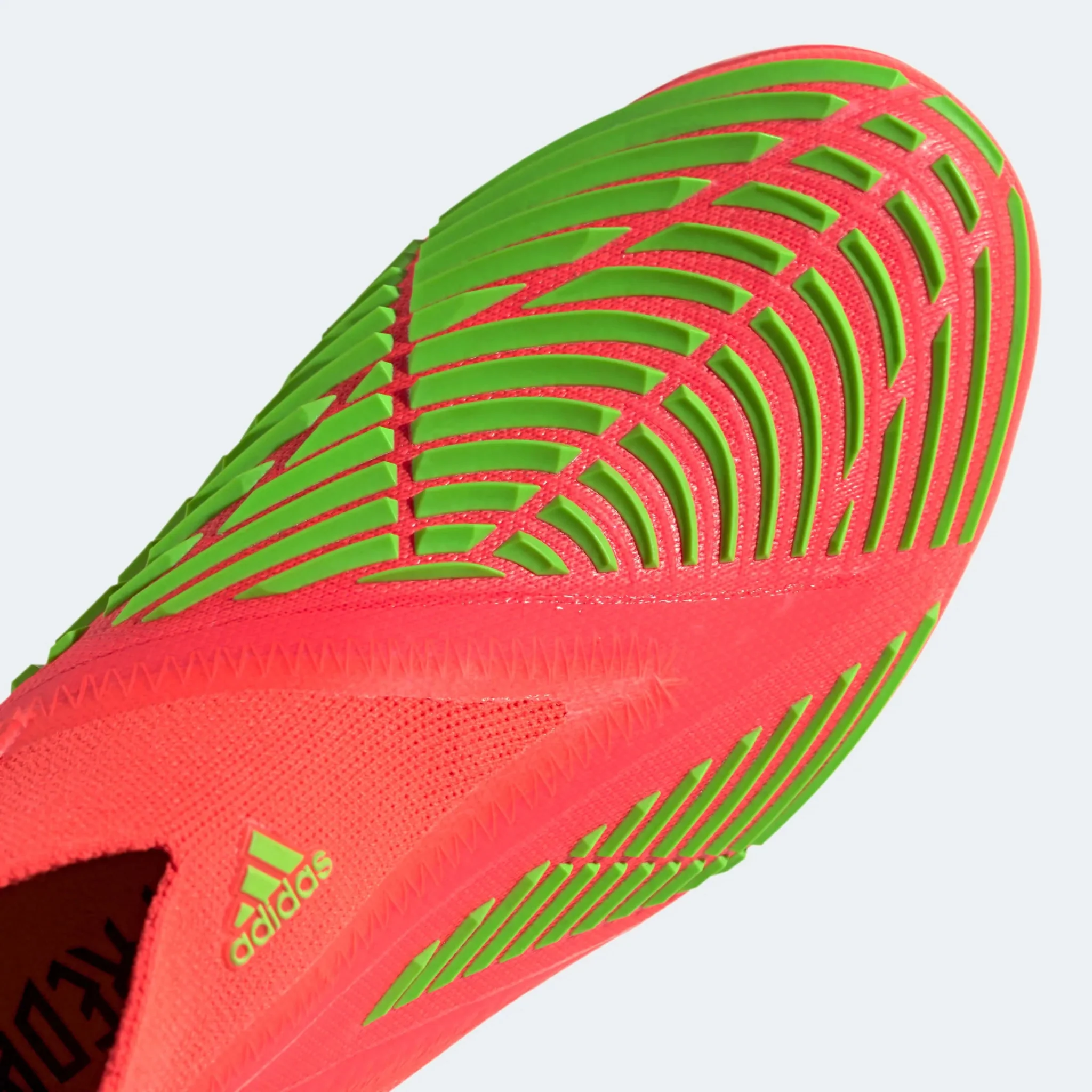 adidas Junior Predator Edge + FG - Solar Red-Solar Green - Image 7