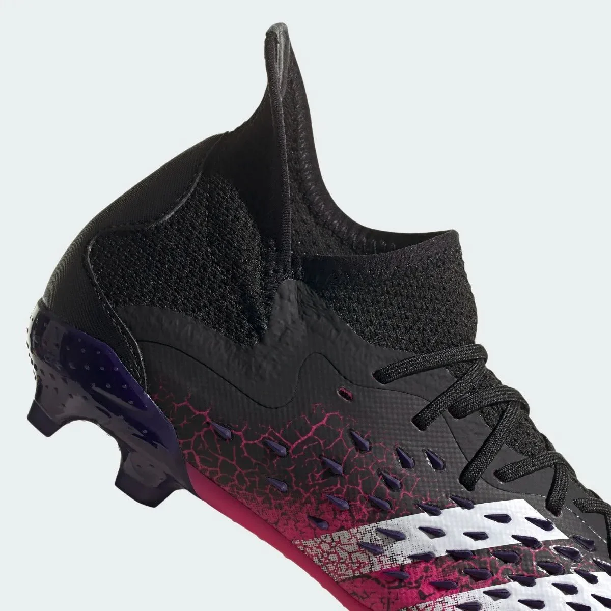 Adidas Junior Predator Freak .1 FG - Black-Pink-Purple - Image 8