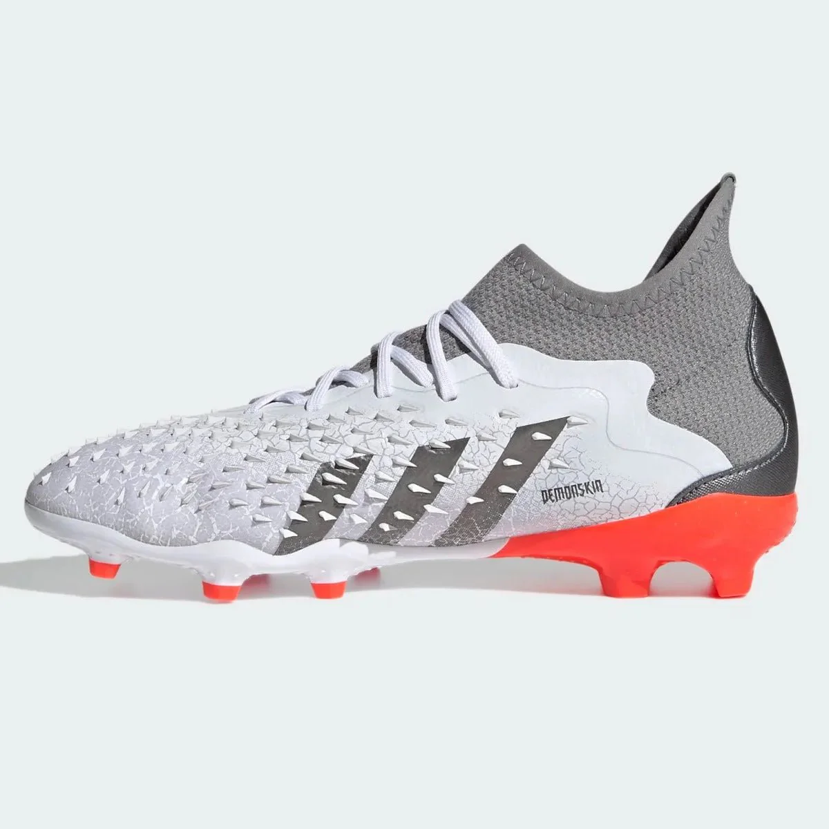 Adidas Junior Predator Freak .1 FG - White-Iron Metallic - Image 2