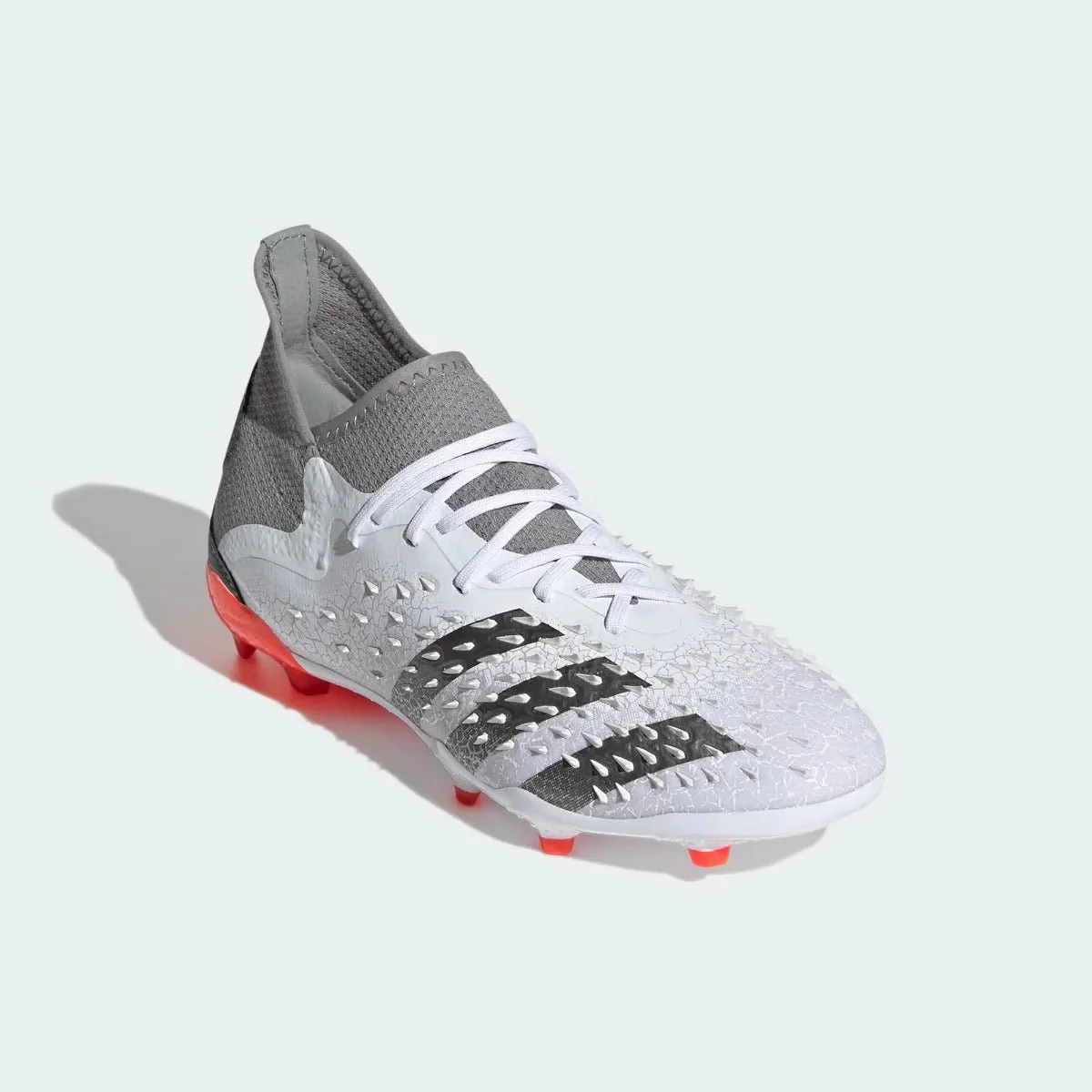 Adidas Junior Predator Freak .1 FG - White-Iron Metallic - Image 3