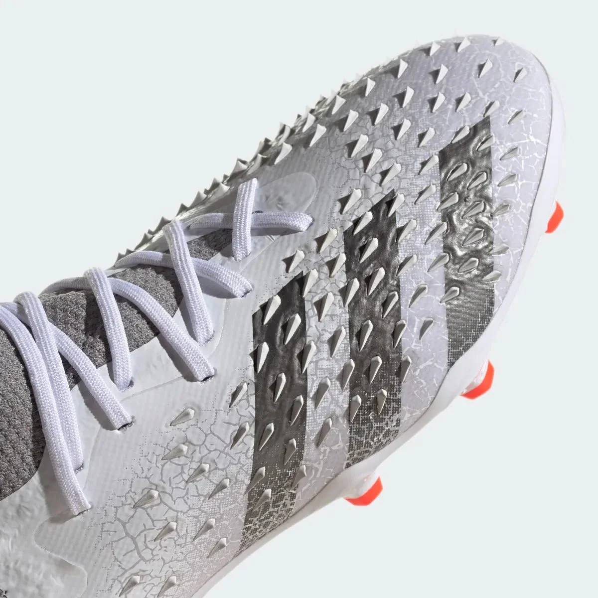 Adidas Junior Predator Freak .1 FG - White-Iron Metallic - Image 7