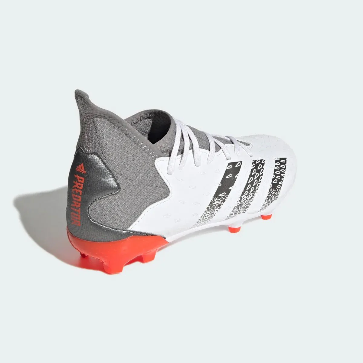 Adidas Junior Predator Freak .3 FG - White-Iron Metallic - Image 4