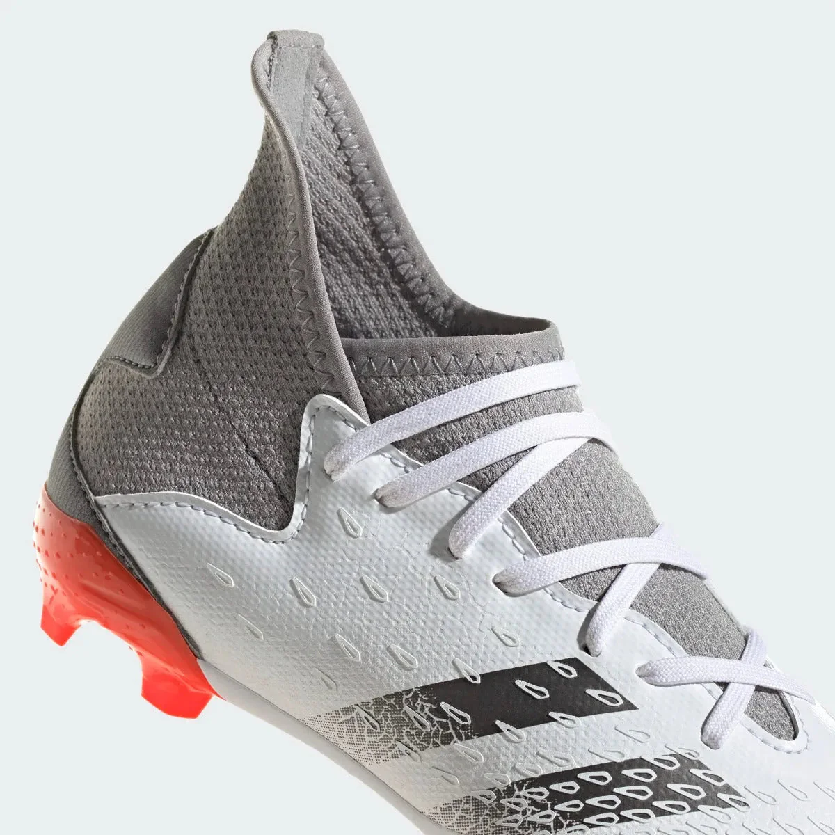 Adidas Junior Predator Freak .3 FG - White-Iron Metallic - Image 7