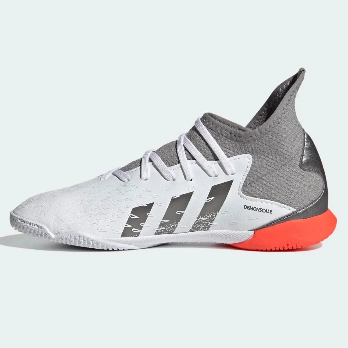 Adidas Junior Predator Freak .3 IN - White-Iron Metallic - Image 2
