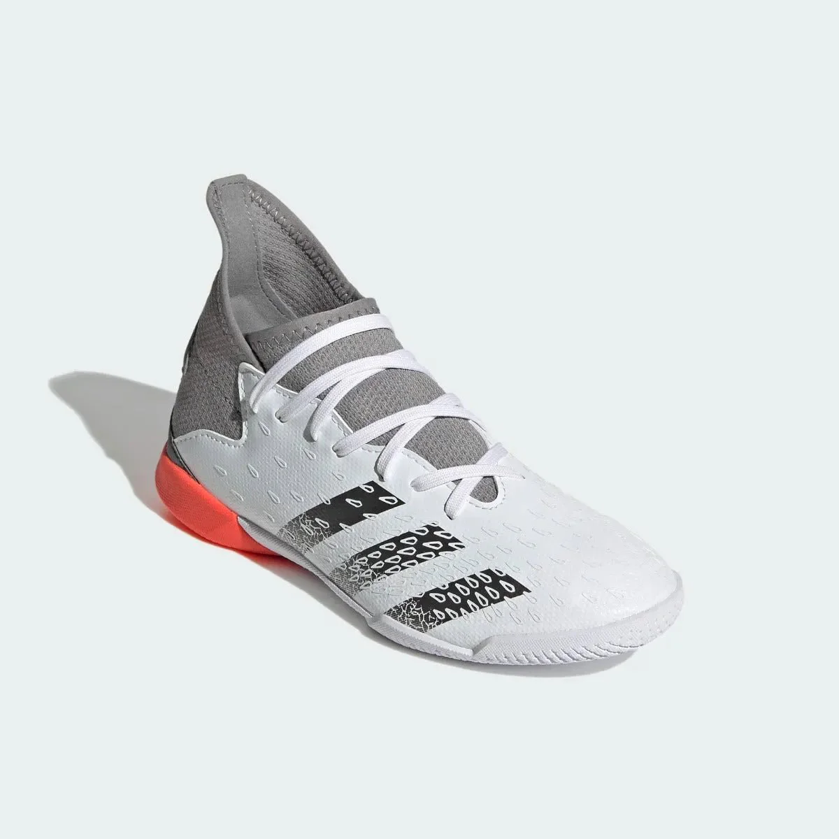 Adidas Junior Predator Freak .3 IN - White-Iron Metallic - Image 3