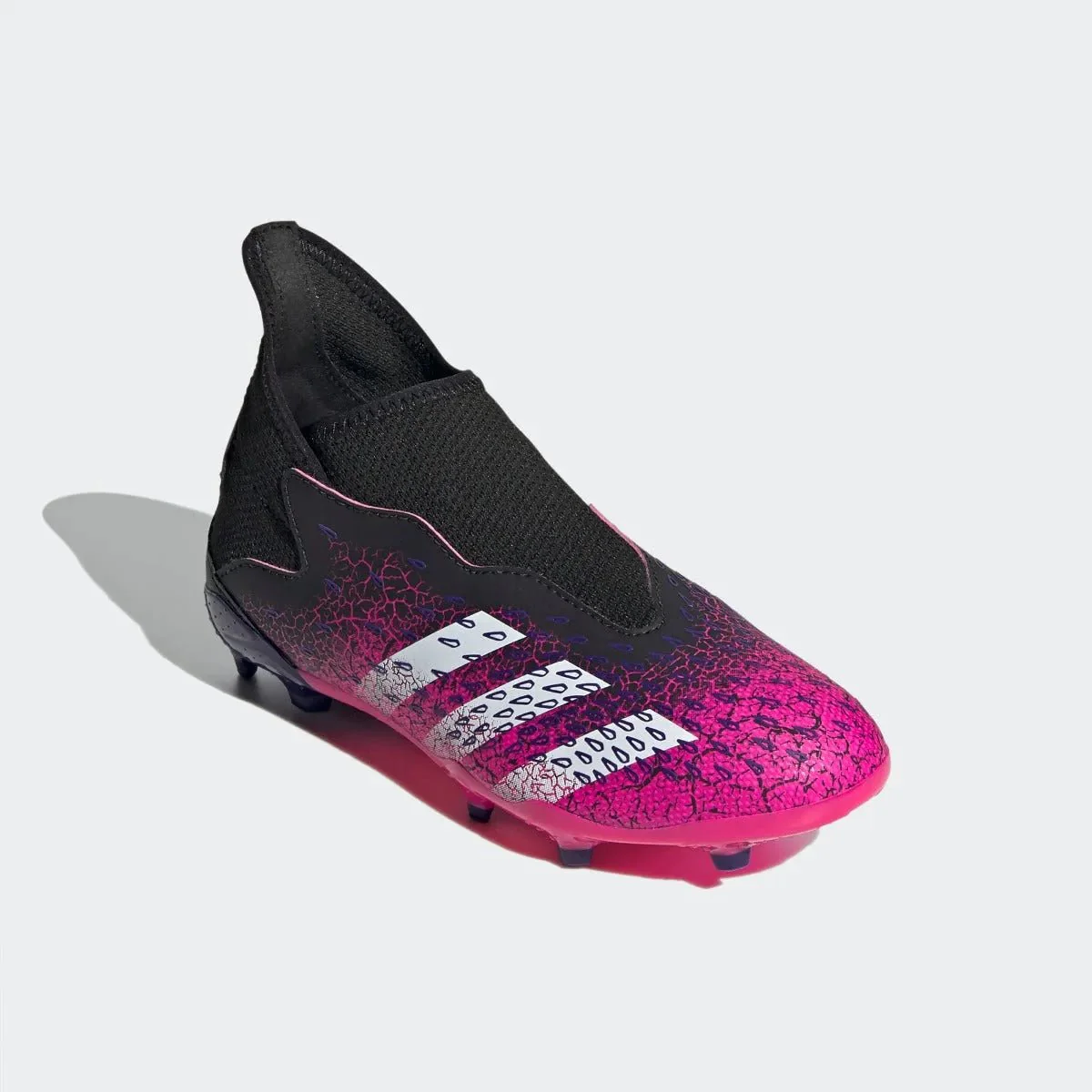 Adidas JR Predator Freak .3 Laceless FG - Black-Pink-Purple - Image 3