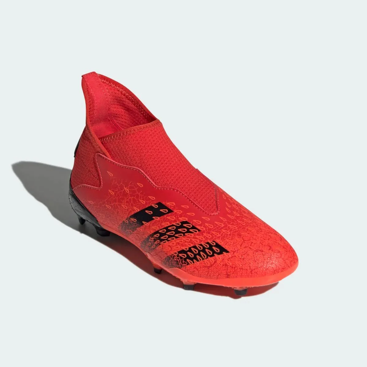 Adidas JR Predator Freak .3 Laceless FG - Red-Black - Image 3