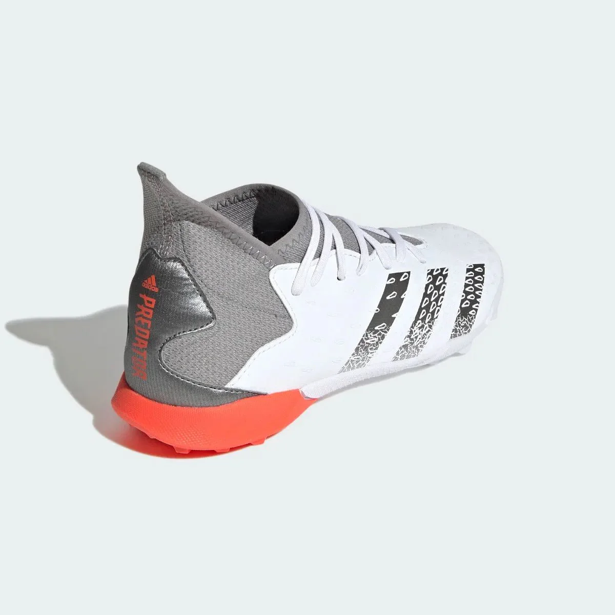 Adidas Junior Predator Freak .3 TF - White-Iron Metallic - Image 4