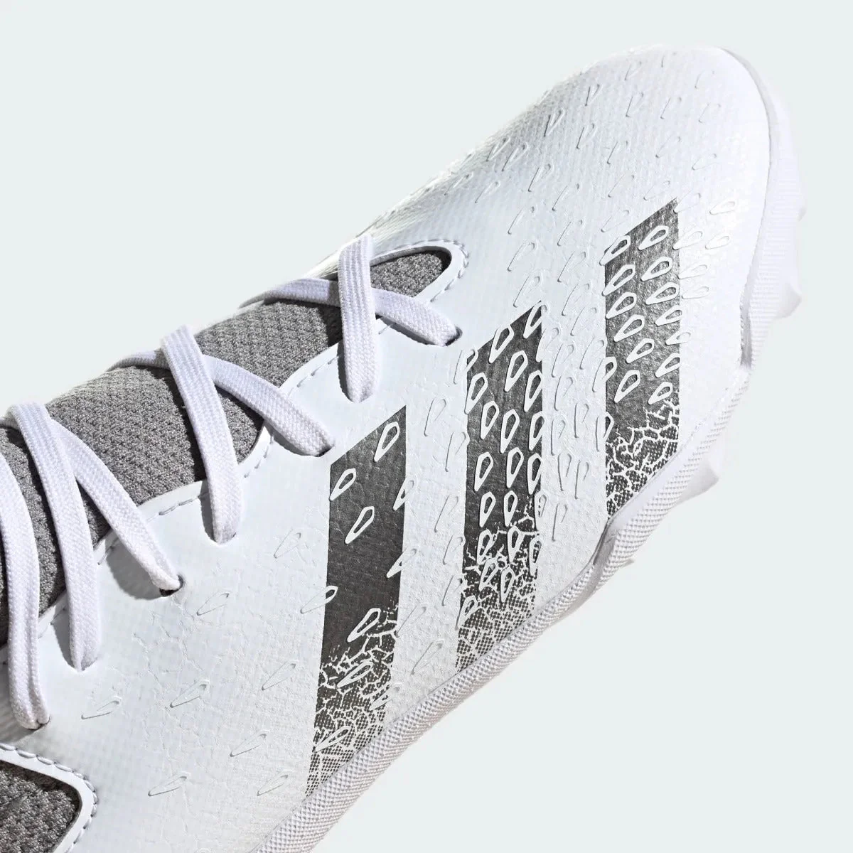 Adidas Junior Predator Freak .3 TF - White-Iron Metallic - Image 7