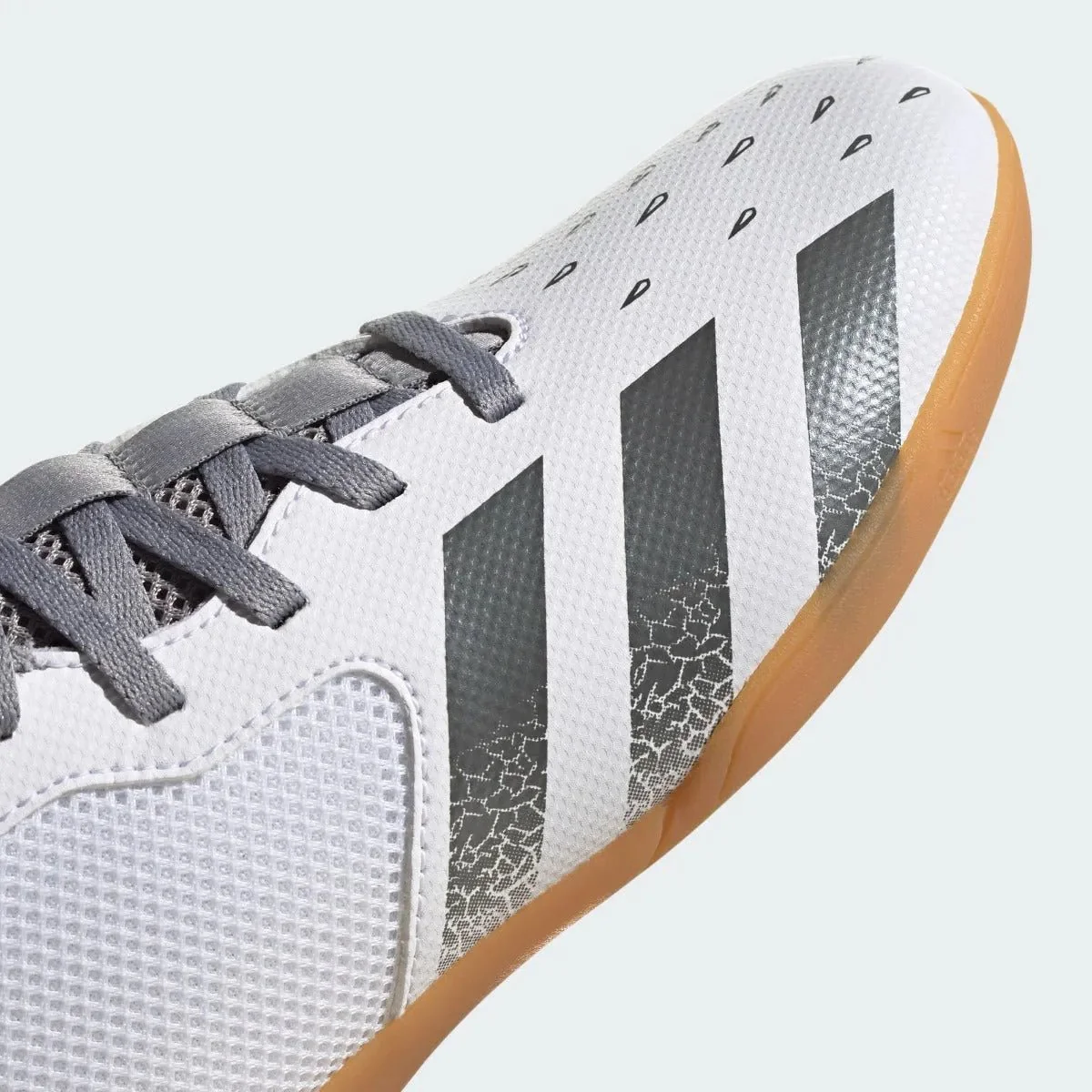 Adidas Junior  Predator Freak .4 IN Sala - White-Iron Metallic - Image 7