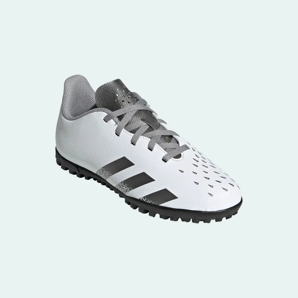 Adidas Junior Predator Freak .4 TF - White-Iron Metallic - Image 3