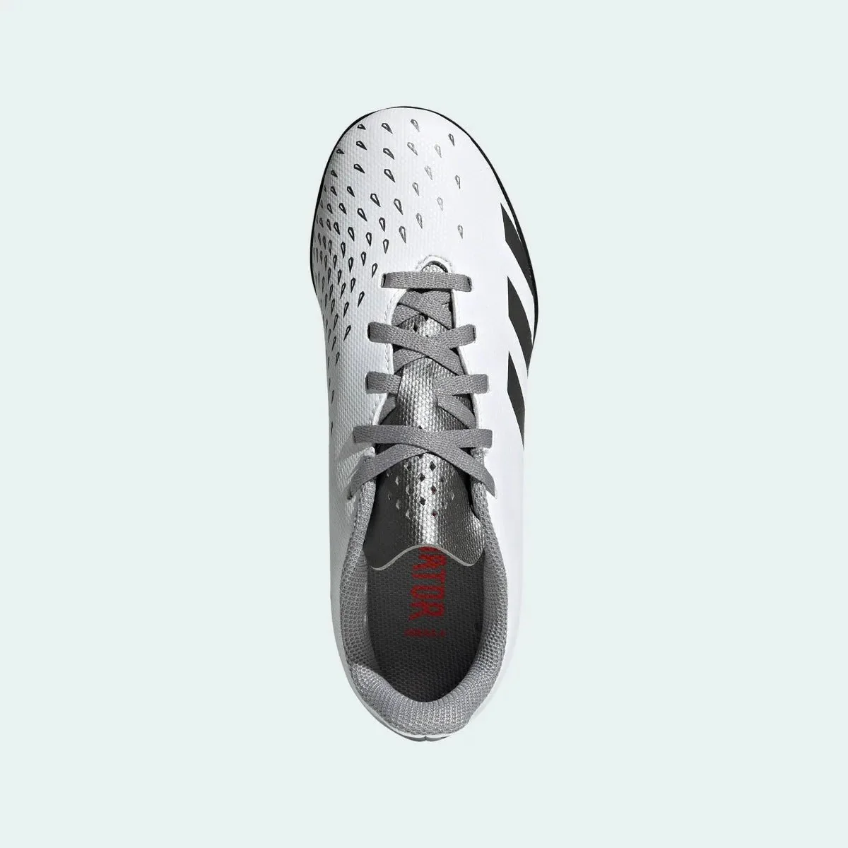 Adidas Junior Predator Freak .4 TF - White-Iron Metallic - Image 5