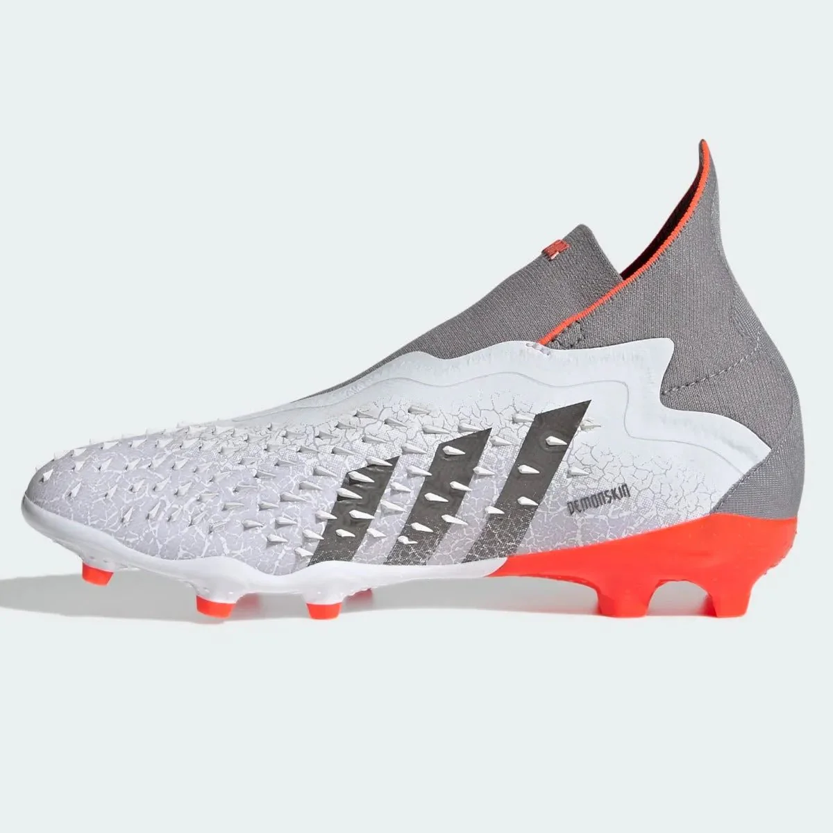Adidas Junior Predator Freak + FG - White-Iron Metallic - Image 2