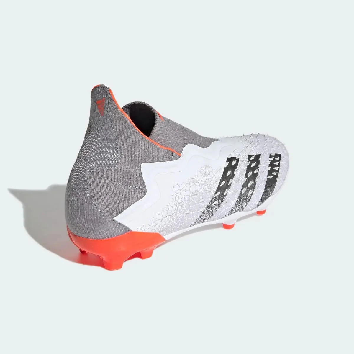 Adidas Junior Predator Freak + FG - White-Iron Metallic - Image 4