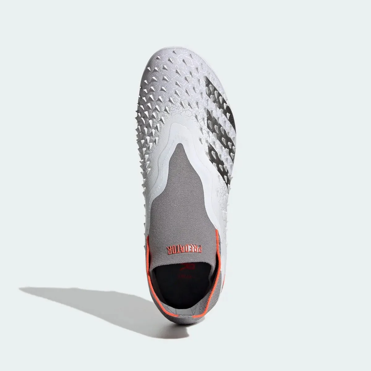 Adidas Junior Predator Freak + FG - White-Iron Metallic - Image 5