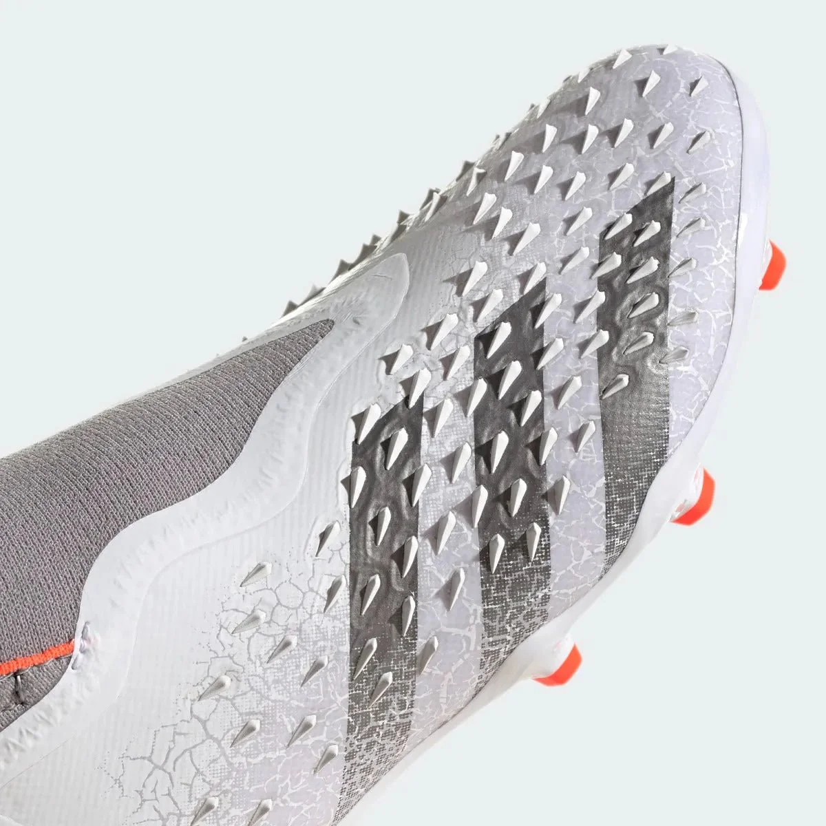 Adidas Junior Predator Freak + FG - White-Iron Metallic - Image 7