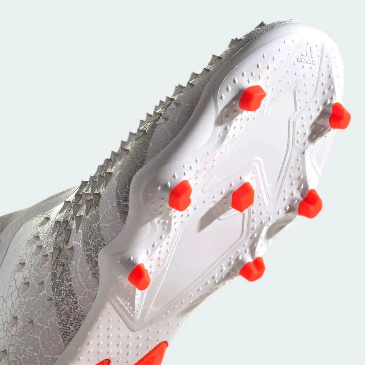 Adidas Junior Predator Freak + FG - White-Iron Metallic - Image 8